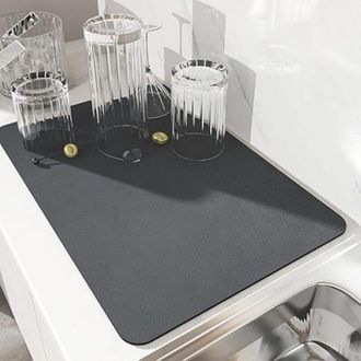 OEM Alfombrilla Escurridora De Platos, Alfombrilla De Secado De Platos Superabsorbente, Alfombrilla De Nanofibra De Secado R&aacute;pido Para Fregadero De Cocina