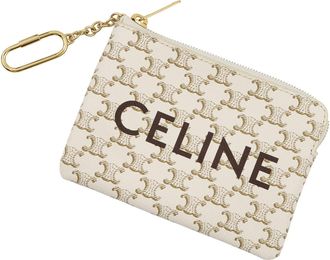 Celine White Pvc Coin Purse/Coin Case (Pre-Owned)