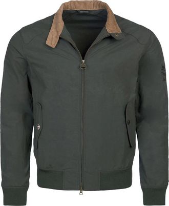 Barbour Rectifier Jacket met Steve Mc Queen Patch - Heren - Zomerjassen - Groen - XL - Katoen - Jassen