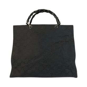 Gucci Bolso Tote Pre-owned de Nailon con Bamb&uacute; - Pre-owned - Mujer - Negro - ONE SIZE