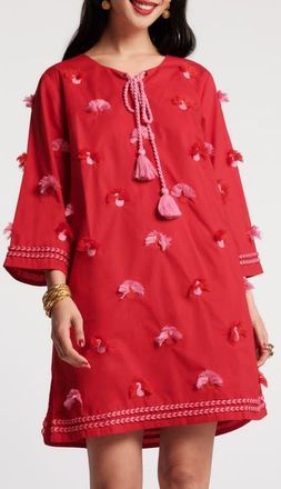 Frances Valentine Capri Peacock Tunic in Red/pink at Nordstrom, Size X-Large