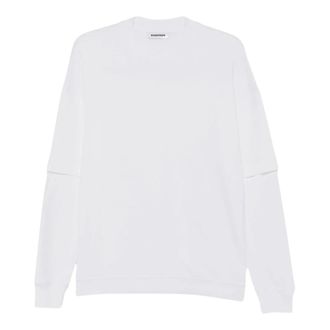 Darkpark Troy Double Sleeve Tee - Dames - Sweatshirts - Wit - S - Katoen - Hoodies & sweatvesten