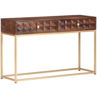 vidaXL Vidaxl Mesa Consola De Madera Maciza De Mango 122x36x75 Cm