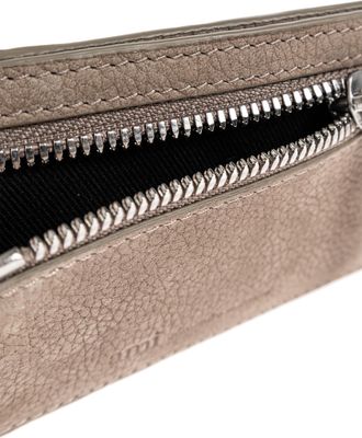 Ami Leather Card Holder, Unisex, Beige