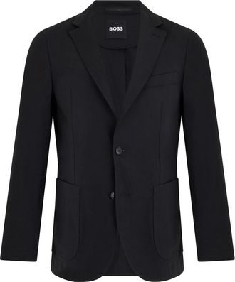 HUGO BOSS Hanry Blazer - Heren - Blazers - Zwart - M - Linnen - Jassen