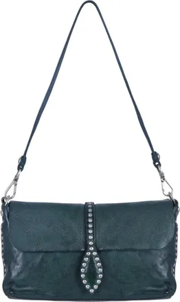 Campomaggi Tassen, Dames, Groen, ONE Size, Schoudertassen