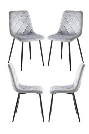 Regalos Miguel Packs Sillas Comedor - Pack 4 Sillas Drat - Gris Claro