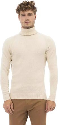 Alpha Studio Heren, Truien, Beige, Maat: XL Katoen