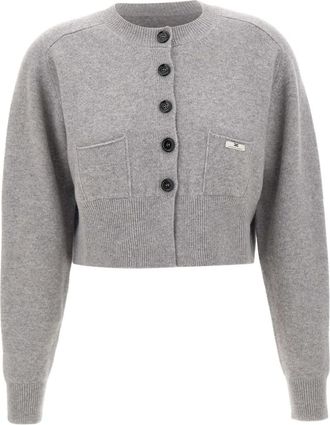 Elisabetta Franchi Mujer, Jerseys, Gris, Talla: L