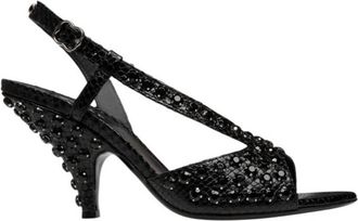 Bally Katy Python Printed Leather Sandals, Brand Size 38 ( US Size 7.5 )