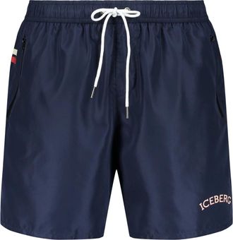 Iceberg Beach shorts - Heren - Strandmode - Blauw - S - Polyester - Badmode