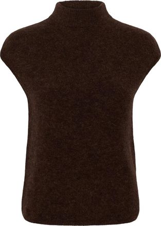 Soaked In Luxury Anina Top - Dames - Tops - Bruin - Maat: L Wol
