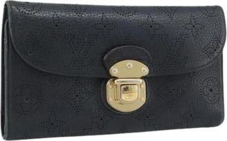 Louis Vuitton Pre-owned Long Wallet - Dames - Vintage Accessoires - Zwart - ONE Size - Leer - Vintage
