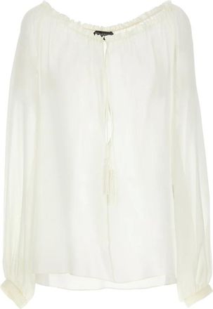 Tom Ford Dames, Blouses & Shirts, Wit, Maat: 3XS Zijde