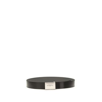 Givenchy Mens Black Calf Leather Bos Taurus Regular Belt