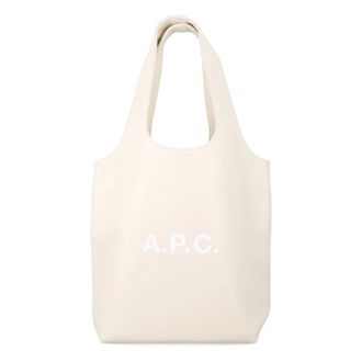 A.P.C. Tote Bags, unisex, Beige, Size: ONE SIZE Ninon Small Tote