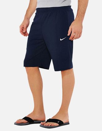 Nike Mens NIKE Mens Shorts Crusader Knee Length Regular Fit Summer Half Pants Navy Cotton - Size: 32/30/31