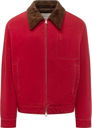 Ami Red Logo Regular Jacket