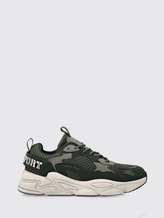 Plein Sport Track-King Leather And Mesh Sneakers