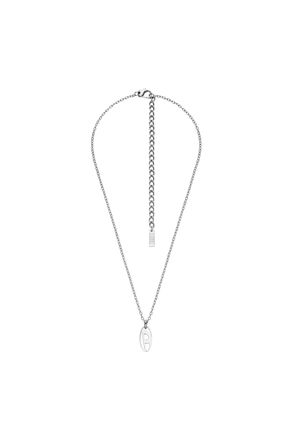 Diesel Stainless steel pendant necklace - Necklaces - Unisex - Silver