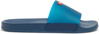 Diesel Sa-Swim - Rubber slides with transparent upper - Slides - Man - Blue