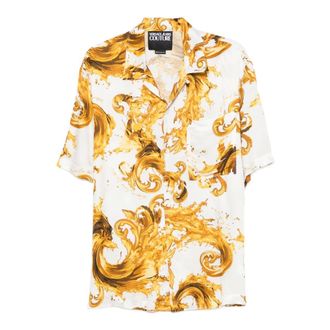 Versace Jeans Couture Short Sleeve Shirts, male, Multicolor, Size: XL Printed Shirt