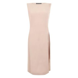 Alberta Ferretti Dress up to the knee with side detail - female - Alberta Ferretti - Midi Dresses - Pink - S - Dresses