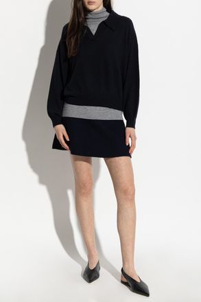 Lisa Yang Clare Skirt, Womens, Navy Blue