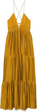 BA&SH Abito midi Wasta - Giallo