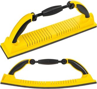 OEM Bloque De Lijado Manual, Bloque De Lijado Flexible De Radio Ajustable Para Tablas Largas Con Respaldo De Velcro, Utiliza Hojas De Papel De Lija En Rol