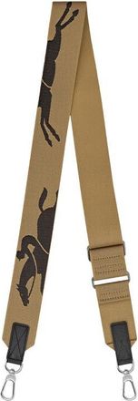 Longchamp Logo Jacquard Canvas Shoulder Strap in Desert at Nordstrom