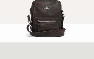 Vivienne Westwood Jackson Crossbody Satchel Leather Dark-brown