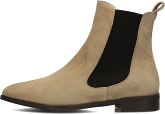 Notre-V Schoenen, Dames, Beige, 40 EU, Wol, Beige Enkellaarzen voor Stijlvolle Winter