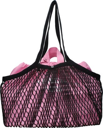 Balenciaga Damess Schoudertassen Stof Roze/Zwart