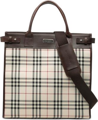 Burberry Pre-owned Burberry House Check Canvas Convertible Tote Ladies 148UWQM3QWQE4SXX