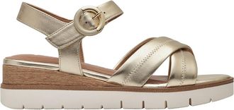 Tamaris Sandalen met sleehak, in leer