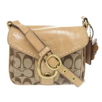 Coach Borsa a spalla in tela Pre-owned - - Pre-owned - Donna - Beige - ONE SIZE
