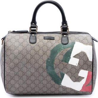 Gucci Pre-owned Gucci Medium GG Supreme Italian Flag Joy Boston Bag Ladies JS42FUDZ23PZJC5G