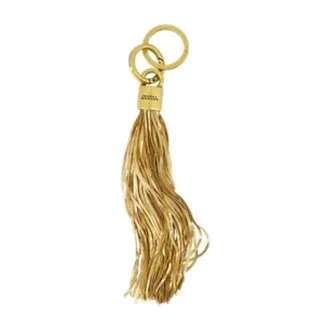 Isabel Marant Womens Tassel Chain Keyring Metal Gold Accessories Keychains