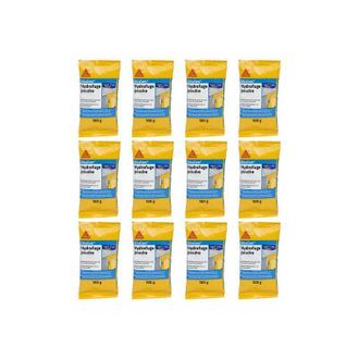 Sika Sika - Lotto di 12 additivi impermeabilizzanti per calcestruzzo e malta Cem Polvere Idrorepellente - 100g