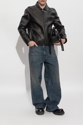 Maison Margiela Straight-leg Jeans, Mens, Navy Blue