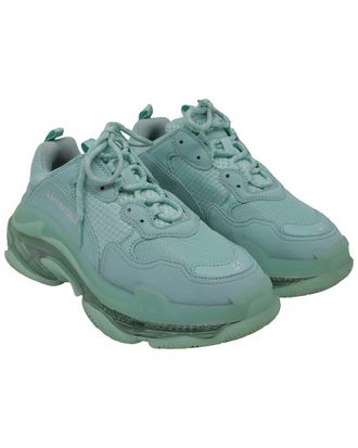 Balenciaga Womens Polyester Triple S Clear Sole Sneaker (Authentic Pre-Loved)