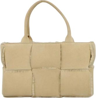 Bottega Veneta Pre-owned Handbags, female, Beige, Size: ONE SIZE Pre-owned Handbag Pouch