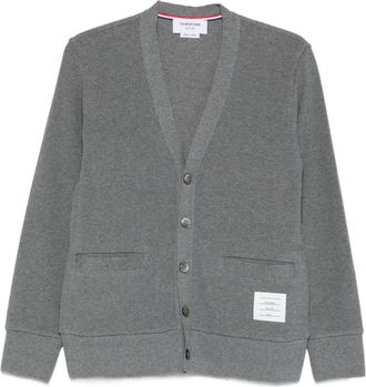 Thom Browne Vest met 4 strepen - Grijs