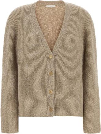 The Row Naroch Cardigan - Dames - Cashmere truien - Beige - XS - Kasjmier - Truien & Vesten