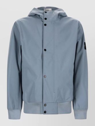 Stone Island hooded jacket front pockets long sleeves