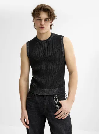 Djab Mens Two-tone ribbed Tank Top