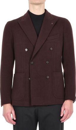 Tagliatore Montecarlo Wool Jersey Double-Breasted Jacket