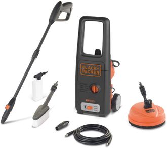 Black+Decker Black&decker - Hidrolimpiadora Black+decker Bxpw1500pe (1500 W, Presi&oacute;n 120 Bares, Caudal 390 L/h) Con Patio Cleaner Y Cepillo Fijo