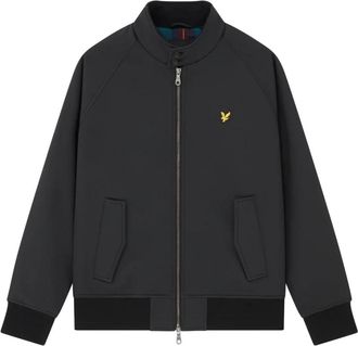 Lyle & Scott Softshell Harrington Jacket - Heren - Zomerjassen - Zwart - S - Polyester - Jassen